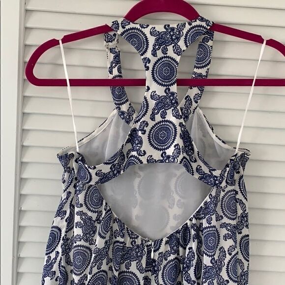 Jay Godfrey Nautical Back Cut Out Summer Dress - Picture 5 of 6
